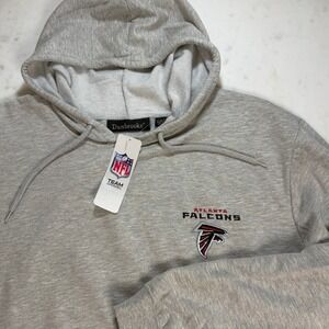 NWT Dunbrooke NFL Atlanta Falcons Hoodie Mens XL Gray Embroidered Sweatshirt